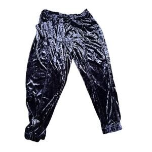 Y2K Purple Crushed Velvet Pants Medium | Witchy Castlecore Festival Vibes